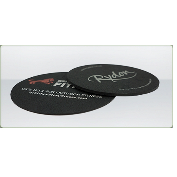 Coaster - rond ou carré - pneus recyclés - 1 mm